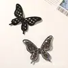 Patch de tecido borboleta oca com strass chamativo personalizado coreano para grampo de cabelo DIY, acessório de cabelo, bolsa, sapato, chapéu, broche, acessório de roupa
