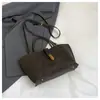 Bolsa de mão grande de couro fosco para mulheres, nova bolsa tote vintage para o dia a dia 2026, bolsa transversal simples da moda estilo coreano