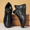 Zapatos para Hombre 2026 Otoño Nuevo Estilo Zapatos de Cuero Martin de Caña Alta Zapatos Deportivos Casuales de Moda Slip-on Zapatos de Seguridad para el Trabajo Hombre