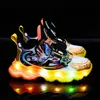 Zapatillas de Malla Doble Transpirables con Hebilla Giratoria de Dibujos Animados para Niños, Primavera y Otoño 2026, Zapatillas Antideslizantes de Suela Suave con Luces para Niños