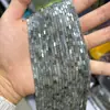 Cuentas rectangulares de piedra natural de 2*4 mm, piezas rectangulares pequeñas, componentes de joyería semiacabados en forma de tira larga, directo del fabricante
