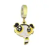 Desenho Meninas Superpoderosas Aço Inoxidável Pingente de Gotejamento de Óleo Desenho DIY Pingente Doce Desenho Minions Pingente de Pulseira