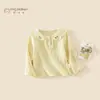 Camiseta de Manga Larga de Otoño para Niña 2026 Nuevo Estilo Coreano Blusa Infantil con Cuello de Solapa Ropa de Otoño para Bebé Niña Top 5
