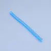 Suministro anillo espiral para encuadernación diámetro interior 13mm 30 agujeros plástico hojas sueltas espiral simple espiral de diario anillo de serpiente