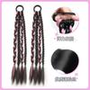Trenzas de colores Trenzas de cuatro cabos para boxeo de mujer Trenzas moteadas Trenzas dopamina populares en línea Trenzas pequeñas Trenzas sucias Cola de caballo falsa