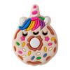 Parche adhesivo suave de PVC con diseño de flor de unicornio para zapatos, hebilla para zapatos, accesorios para zapatos, decoración DIY para zapatos, flor de arcoíris para zapatos.
