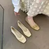 Elegantes bailarinas de piel suave y suela blanda estilo francés para mujer, nueva colección otoño 2026, zapatos planos para combinar con faldas, cómodos zapatos para mamá, zapatos para abuela