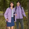 Chaqueta personalizada de una sola capa para hombres y mujeres, chaqueta con capucha ligera y transpirable, conjunto de una sola pieza, ropa de montañismo para exteriores a prueba de viento y resistente al agua