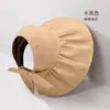 Sombrero de Copa Hueco Nuevo Estilo de Verano para Mujer Estilo Coreano Casual con Lazo Sombrero de Pescador Versátil para Exteriores y Playa Sombrero de Sombrilla y Protección Solar
