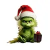 Nuevo colgante creativo de dibujos animados navideños transfronterizos del Grinch, adorno colgante acrílico para decoración de árbol de Navidad