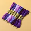 Hilo Floral Mixto de 8 Colores Hilo para Punto de Cruz Hilo de Algodón Hilo de Seda Materiales DIY Hechos a Mano Hilo para Envolver Pasadores Hilo de Bordado