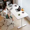 Escritorio de Computadora Eléctrico Multifuncional Ajustable de Madera Maciza Seleccionada Cuidadosamente para Dormitorio, Escritorio para Oficina en Casa, Escritorio de Estudio para Escribir, Escritorio Inteligente