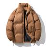 Chaqueta de gamuza acolchada de algodón para hombre, marca de moda, chaqueta acolchada de algodón, invierno, estilo americano retro, nueva, cuello alto, chaqueta acolchada de algodón para pareja, para niños