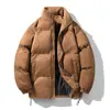 Chamarra acolchada de gamuza transfronteriza para hombre, nuevo estilo de invierno, holgada y gruesa, versión para pareja, abrigo de algodón con cuello alto, ropa de abrigo para hombre