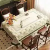 Mantel Estilo Retro Americano, Sin Lavado, Impermeable, Resistente al Aceite, Lujo Ligero, Tacto de Alta Gama, Nuevo Modelo 2024, Tela para Mesa de Café