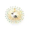Broche Azul Galaxia Imitación Óxido de Turquesa Broche Geométrico de Perla de Agua Dulce de Alta Gama Lujo Ligero Chapado en Oro