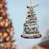 Adornos Colgantes Acrílicos Creativos, Decoraciones Navideñas, Decoraciones de Muñeco de Nieve para Árbol de Navidad, Decoraciones de Etiqueta Estilo Granja, DIY