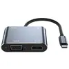 Expansor Oito em Um com Duas Entradas Estação de Acoplamento USB 3.0 para Computador Hub Multifuncional Tipo-C Hub de Transmissão Multi-Porta