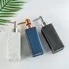 Frasco Quadrado Colorido para Álcool em Gel Transfronteiriço Tipo Pump Frasco Refil para Loção Frasco de Sabonete Líquido para Banho Frasco Vazio para Gel de Banho Venda por Atacado