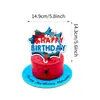 Em Estoque Papel Desenho Topper Grande Decoração de Festa de Aniversário Inserção de Bolo Festa Infantil Mesa de Sobremesa Suprimentos de Arranjo