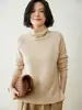 Novedad Otoño e Invierno 2026 Ropa de Punto de Cachemira para Mujer Ropa de Punto de Cuello Semialto Suéter Versátil de Cuello Alto