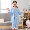 Camisola de menina algodão fino princesa bebê crianças pequenas médias e grandes macacão pijama mãe e filha pai e filho vestido de casa