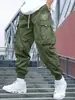 Amazon Wish Pantalones Cargo Deportivos de Exterior de Primavera y Otoño para Hombre con Bolsillos y Puños, Dropshipping Disponible