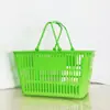 Carrito de la compra de supermercado con ruedas, caja de compra, cesta de mano para tienda de conveniencia, almacenamiento de snacks para centro comercial, cesta de la compra de gran capacidad