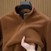 Chaqueta para Hombre Chaqueta Exterior Forrada de Polar con Terciopelo Adicional Nuevo Estilo Otoño Invierno 2024 Chaqueta Cálida de Cuello Alto para Hombre Ropa para Hombre Venta al por Mayor