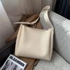 Bolso de hombro de gran capacidad para mujer, informal, de piel suave, sencillo, moderno, para uso diario
