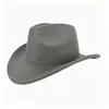 Sombrero Panama de Fieltro de Color Sólido de Invierno Transfronterizo, Sombrero Retro Británico, Sombrero Casual Unisex para Caballero