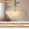 Nuevo Candelabro de Lujo Ligero Estilo Francés para Sala de Estar, Minimalista Postmoderno Estilo Italiano de Cristal Retro de Gama Alta para Dormitorio y Comedor