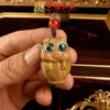 Sândalo Verde Doze Signos Corrente para Celular Sândalo Zodiacal Pequeno Pingente Bolsa Pingente de Chaveiro Peça Pequena DIY
