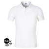 Camisa Polo de Trabajo Fresca, Sin Costuras, de Secado Rápido, Camiseta con Cuello de Alta Elasticidad para Hombre, Uniforme de Fábrica de Verano de Seda de Hielo, Camisa Cultural con Logo Bordado
