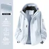Chaqueta Exterior 3 en 1 con Forro Polar Desmontable Ropa de Trabajo Resistente al Viento e Impermeable Ropa Exterior Logo Personalizado
