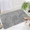 Tapete Absorbente de Tierra de Diatomeas para Entrada de Inodoro, Tapete para Pies de Secado Rápido, Tapete Antideslizante para Baño, Tapete para Piso de Baño Resistente al Desgaste, Absorbente y de Secado Rápido