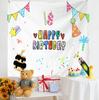 Estilo Ins Paño de Fondo Feliz Cumpleaños Paño Colgante Paño para Escena de Cumpleaños de Niños Decoración de Fiesta Paño de Pared Tapiz Paño de Pared