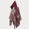 Novo Xale Poncho Tricotado com Capuz para Homens Venda Quente Transfronteiriça Amazon Fabricante de Poncho com Fenda Atacado Direto