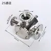 Válvula rotativa de tres vías para máquina llenadora neumática, válvula rotativa de máquina llenadora de pasta de instalación rápida, válvula, accesorios para máquinas llenadoras de alta limpieza