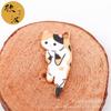 Serie de gatos impresos, accesorios de joyería japoneses para hacer uno mismo, colgante de cuerda con cabeza de dibujos animados, colgante de cuerda con forma de mano de gatito.