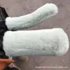Cubiertas para Manillar de Vehículos Eléctricos, Motocicletas, Triciclos y Bicicletas a Batería, Modelo Universal, Cubiertas Calientes de Invierno, a Prueba de Frío, Grises, Antideslizantes