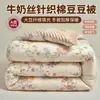 Colcha de punto de algodón de seda de leche de grado A para madre e hijo, modelo nuevo, colcha de fibra de soja, colcha de invierno, colcha para todas las estaciones, primavera y otoño, ropa de cama para dormitorio