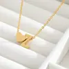 Collar con Inicial de Corazón Dorado para Mujeres Niñas Collar con Colgante de Letra A-Z Chapado en Oro Collar de Corazón Inicial Pequeña