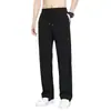 Pantalones Casuales Delgados con Cintura Elástica para Hombre Primavera y Otoño 2024 Nuevos Rectos Adolescente Cordón Pantalones Deportivos