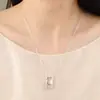 Bolsa de la Fortuna a Juego de Blogger Collar a Cuadros para Mujer, Lujo Accesible Nicho Cadena de Clavícula de la Fortuna Accesorios