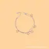 Pulsera de Hoja de Ginkgo Estilo Nuevo de Tres Plateros Esencial Otoño e Invierno Joyería de Nicho Estilo Coreano Temperamento