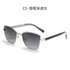 Gafas de sol polarizadas para hombre, gafas nuevas de acero inoxidable de alta gama, gafas de pesca con pin CP y patillas de resorte para conductor