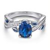 Anillo Oval de Zircón Plata Esterlina para Mujer Nicho de Alta Gama Europeo y Americano Transfronterizo Anillo de Plata 925 Anillo de Zircón