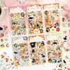 Pegatinas planas ZABC transfronterizas Tiempo Suave Serie Linda Dibujos Animados Tema de Mascotas Collage DIY Diario 6 diseños