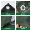 Lona Verde Militar para Exteriores, Tela Encerada Engrosada, Cubierta para Coche, Tela Resistente a Rayones, Lona Impermeable Transfronteriza, Superventas Transfronteriza, A Prueba de Tormentas